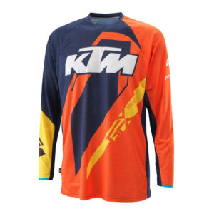 ¡Siente la gravedad de la velocidad! Conquista senderos y pistas con estilo y rendimiento con la Camiseta KTM gravity-fx. #KTM #GravityFX